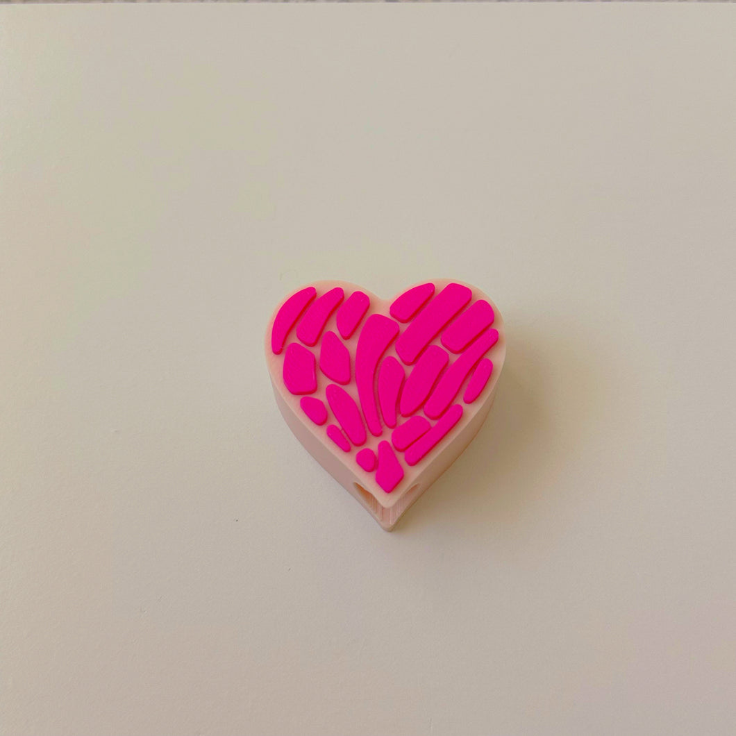 Hot Pink Heart Concha Ghost