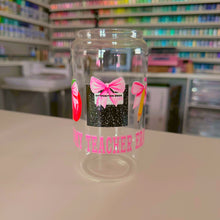 Load image into Gallery viewer, Coquette Teacher Glass Cans
