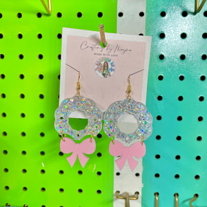 Wreath & Bow Earrings