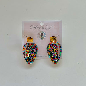 Christmas Light Bulb Earrings