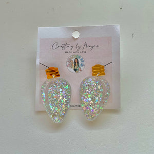 Christmas Light Bulb Earrings