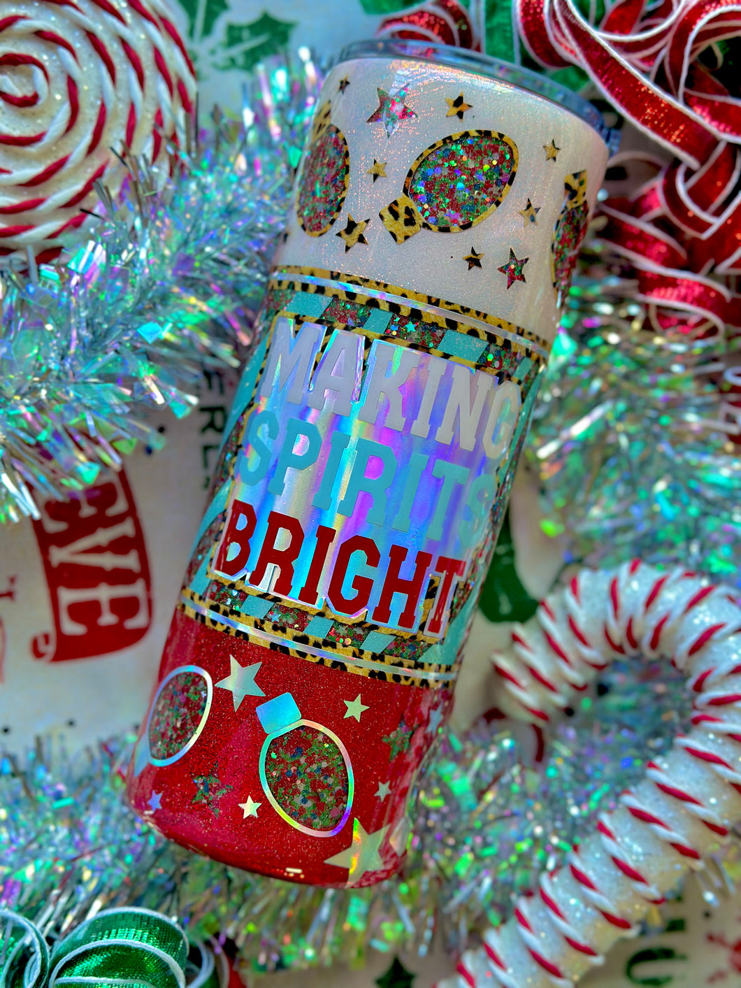 Making Spirits Bright Christmas Tumbler