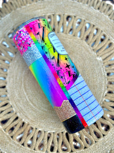 Rainbow Pencil/Composition Notebook/Paper Tumblers