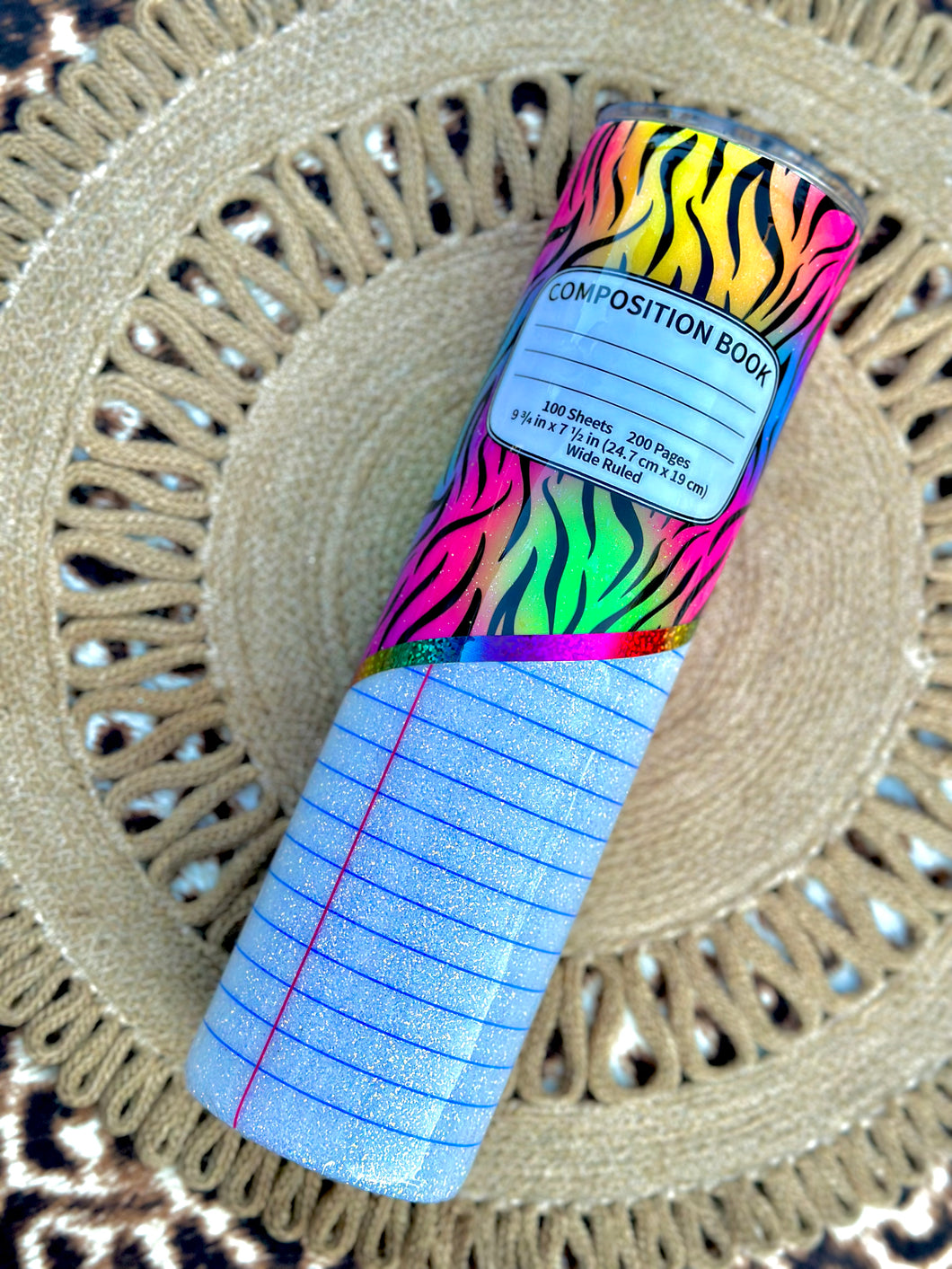 Rainbow Pencil/Composition Notebook/Paper Tumblers