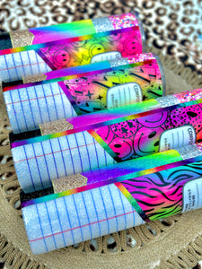 Rainbow Pencil/Composition Notebook/Paper Tumblers