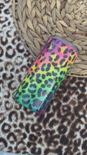 Load and play video in Gallery viewer, Lisa Frank Neon Rainbow Leopard Tumbler
