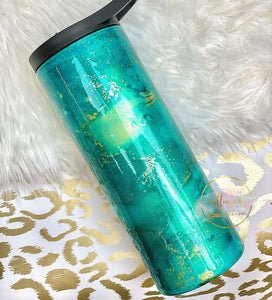 RTS {Teal/Gold Alcohol Ink 25 oz Duo }