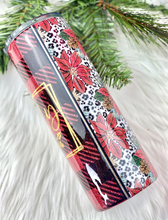 Load image into Gallery viewer, RTS {Jolly AF Black/Red Plaid &amp; Nutcrackers} 24 oz Tumbler
