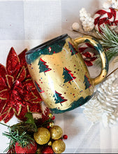 Load image into Gallery viewer, Gold/Green Merry &amp; Bright Christmas Tree
