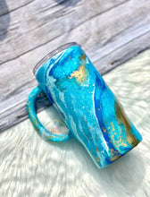 Load image into Gallery viewer, RTS {Blues Hydro Dipped Glitter Tumbler}
