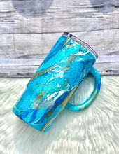 Load image into Gallery viewer, RTS {Blues Hydro Dipped Glitter Tumbler}
