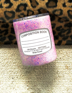 RTS {Pink Composition Notebook Tumbler}