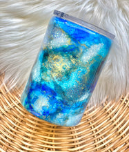 Load image into Gallery viewer, RTS {Aqua Marine Hydro-Dipped Tumbler}
