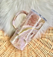 Load image into Gallery viewer, RTS {Silver Rose Gold Hydro-Dipped Tumbler}
