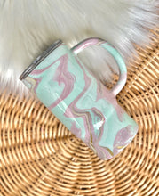 Load image into Gallery viewer, RTS {Rose Teal Gold Hydro-Dipped Tumbler}
