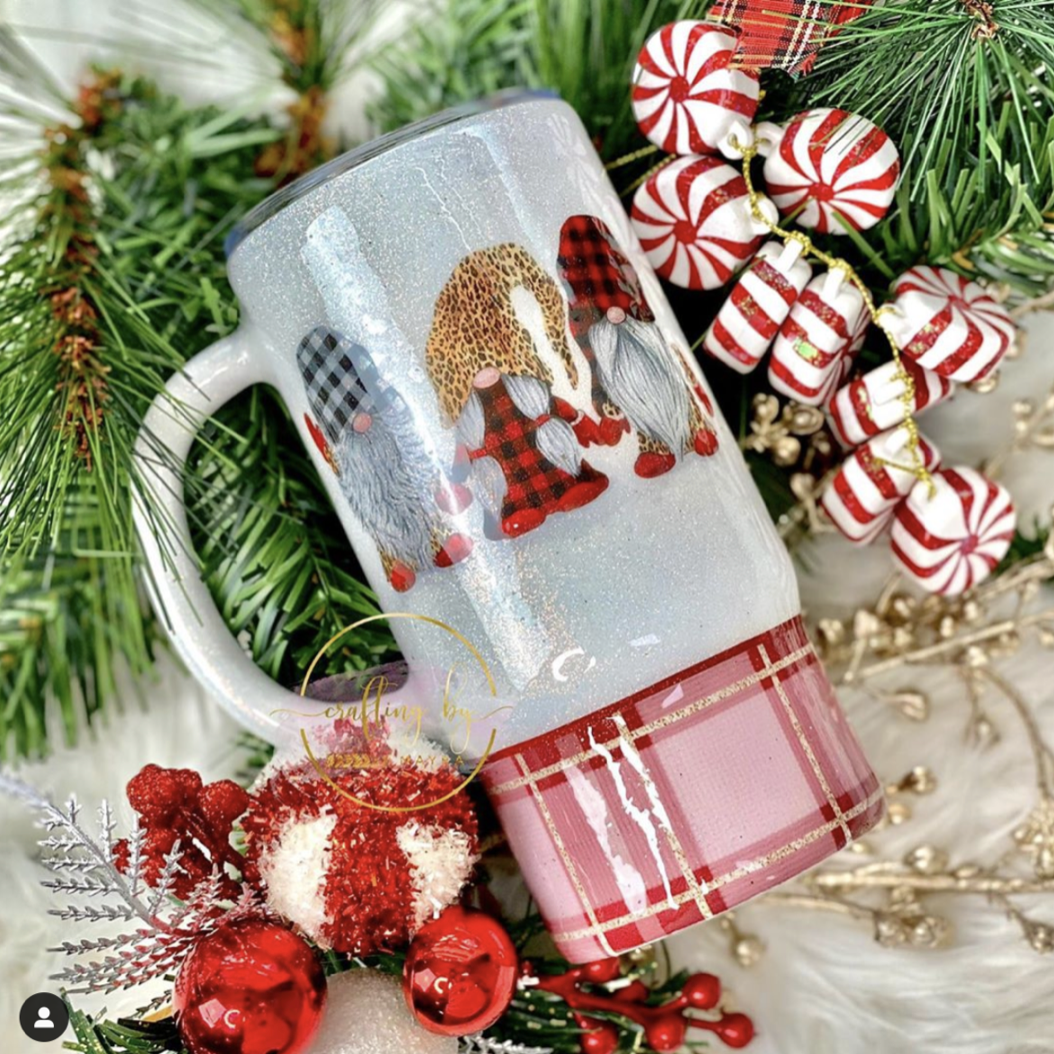 MTO {Christmas With My Gnomies} 16 oz Coffee Mug