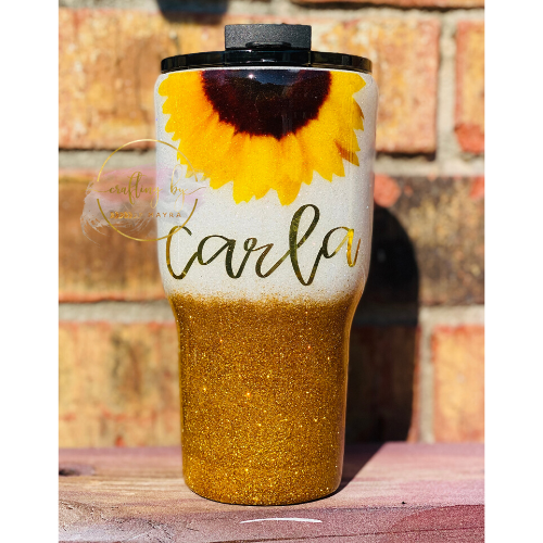 MTO {Sunflower Ombre} Tumbler - Choose Your Style